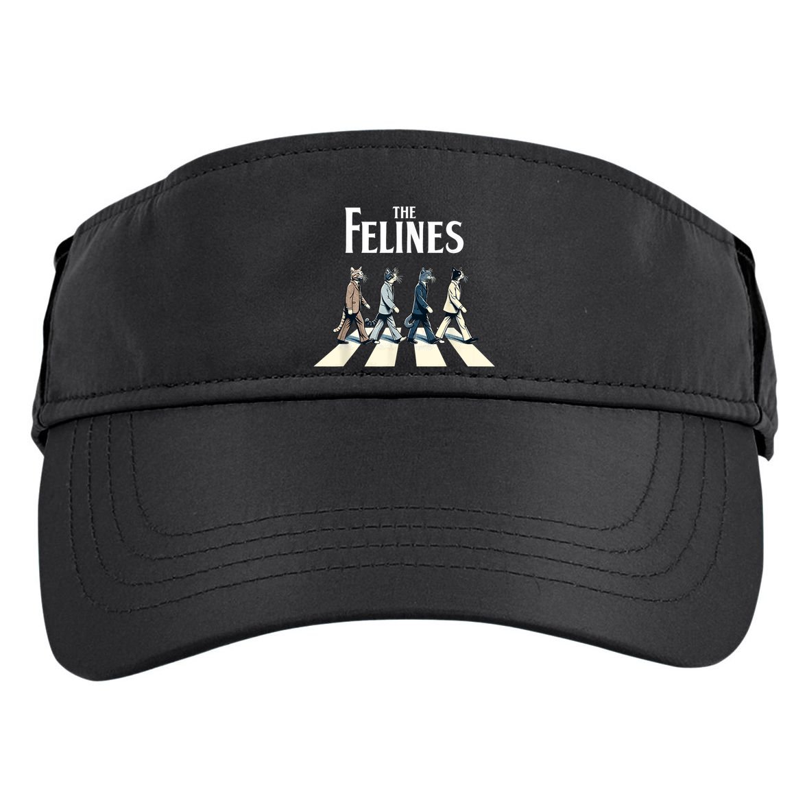 Felines Retro Cat Rock Music Gift Funny Cat Adult Drive Performance Visor
