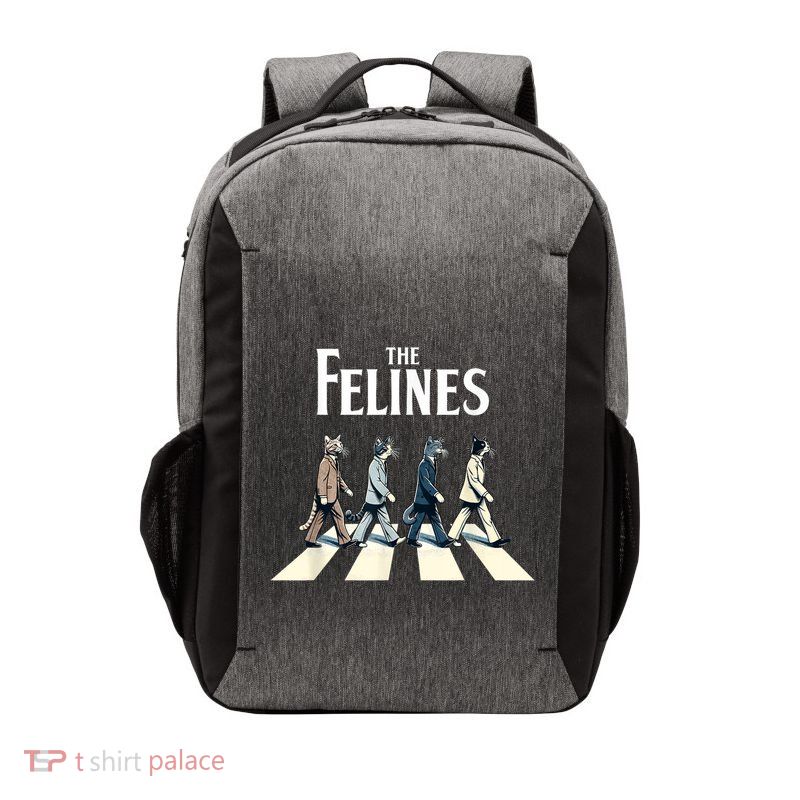 Felines Retro Cat Rock Music Gift Funny Cat Vector Backpack