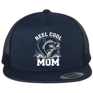 Fishing Reel Cool Mom Great Gift Flat Bill Trucker Hat