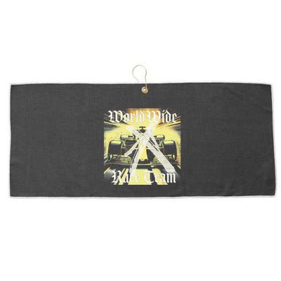 Formula Race Car Single Seat Fast Circuit Bahrain 1 Champion Large Microfiber Waffle Golf Towel