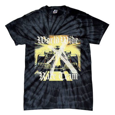 Formula Race Car Single Seat Fast Circuit Bahrain 1 Champion Tie-Dye T-Shirt