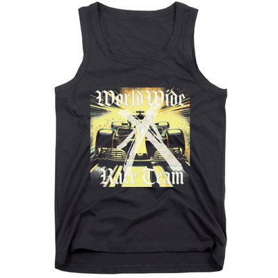 Formula Race Car Single Seat Fast Circuit Bahrain 1 Champion Tank Top