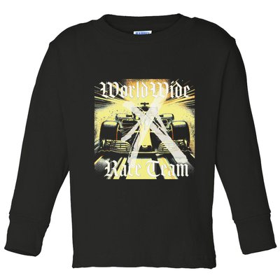 Formula Race Car Single Seat Fast Circuit Bahrain 1 Champion Toddler Long Sleeve Shirt