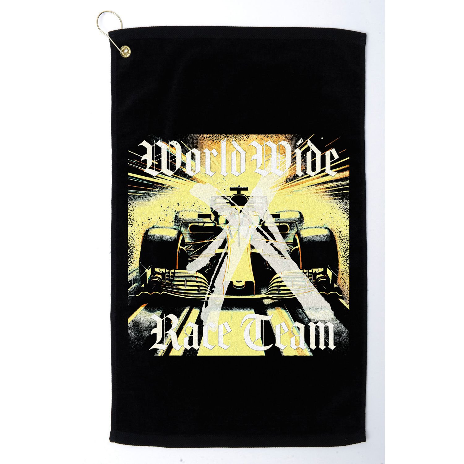 Formula Race Car Single Seat Fast Circuit Bahrain 1 Champion Golf Towel