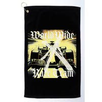 Formula Race Car Single Seat Fast Circuit Bahrain 1 Champion Golf Towel