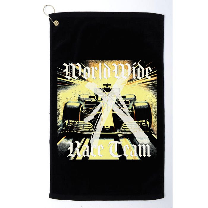 Formula Race Car Single Seat Fast Circuit Bahrain 1 Champion Golf Towel