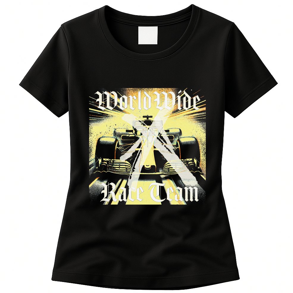 Formula Race Car Single Seat Fast Circuit Bahrain 1 Champion Womens T-Shirt