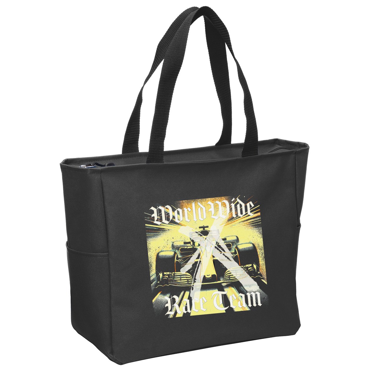 Formula Race Car Single Seat Fast Circuit Bahrain 1 Champion Zip Tote Bag