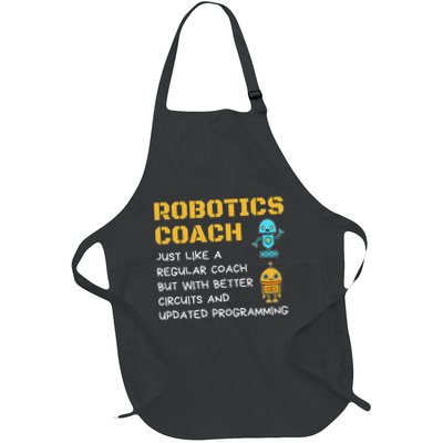Funny Robotics Coach Definition Robot Combat Gift Full-Length Apron With Pockets