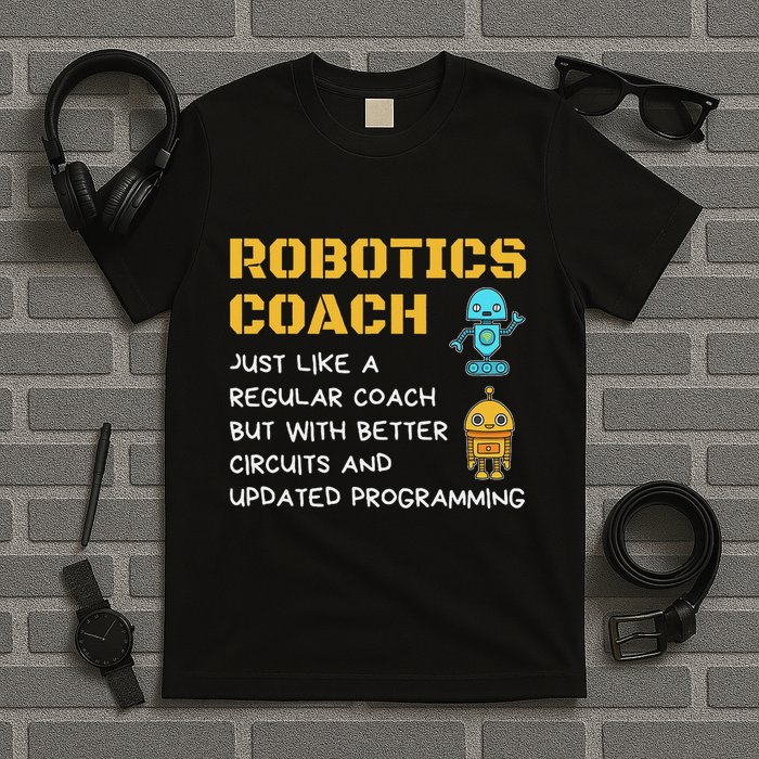 Funny Robotics Coach Definition Robot Combat Gift T-Shirt