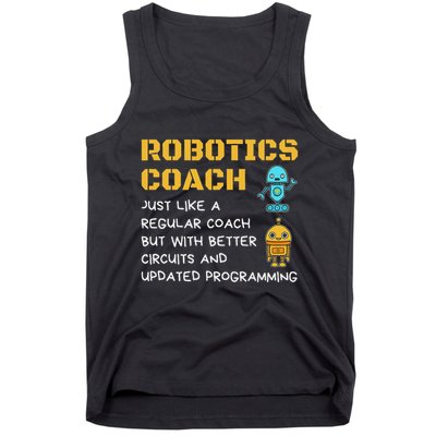 Funny Robotics Coach Definition Robot Combat Gift Tank Top