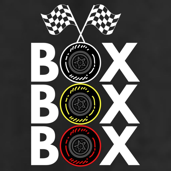 Formula Racing Car Box Box Box Radio Call To PitBox Car Race Formula Racing Garment-Dyed Fleece Hoodie
