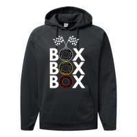 Formula Racing Car Box Box Box Radio Call To PitBox Car Race Formula Racing Performance Fleece Hoodie