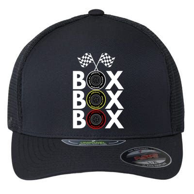 Formula Racing Car Box Box Box Radio Call To PitBox Car Race Formula Racing Flexfit Unipanel Trucker Cap