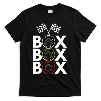 Formula Racing Car Box Box Box Radio Call To PitBox Car Race Formula Racing T-Shirt