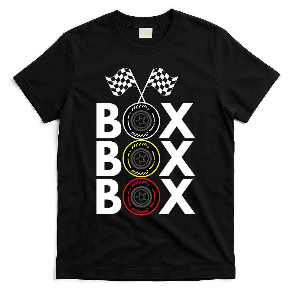 Formula Racing Car Box Box Box Radio Call To PitBox Car Race Formula Racing T-Shirt