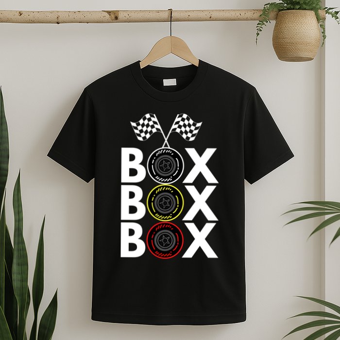 Formula Racing Car Box Box Box Radio Call To PitBox Car Race Formula Racing T-Shirt