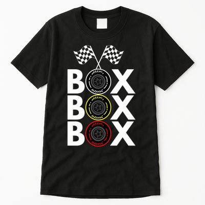 Formula Racing Car Box Box Box Radio Call To PitBox Car Race Formula Racing Tall T-Shirt