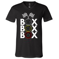 Formula Racing Car Box Box Box Radio Call To PitBox Car Race Formula Racing V-Neck T-Shirt