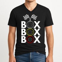 Formula Racing Car Box Box Box Radio Call To PitBox Car Race Formula Racing V-Neck T-Shirt