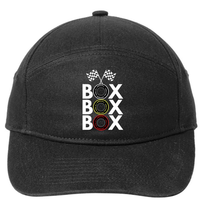 Formula Racing Car Box Box Box Radio Call To PitBox Car Race Formula Racing 7-Panel Snapback Hat