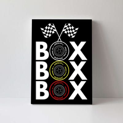 Formula Racing Car Box Box Box Radio Call To PitBox Car Race Formula Racing Canvas