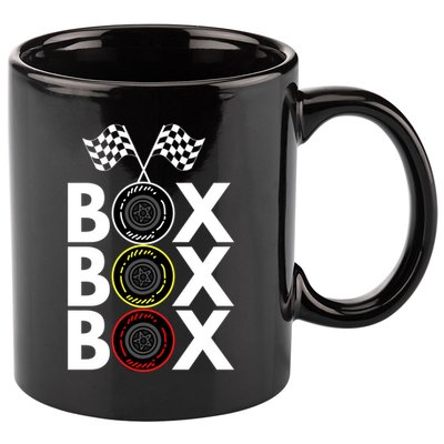 Formula Racing Car Box Box Box Radio Call To PitBox Car Race Formula Racing 11oz C Handle Ceramic Mug