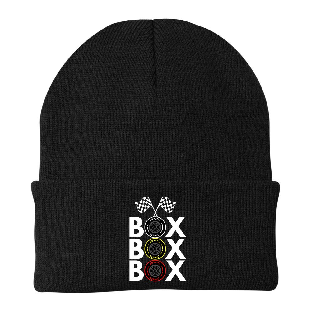 Formula Racing Car Box Box Box Radio Call To PitBox Car Race Formula Racing Beanie