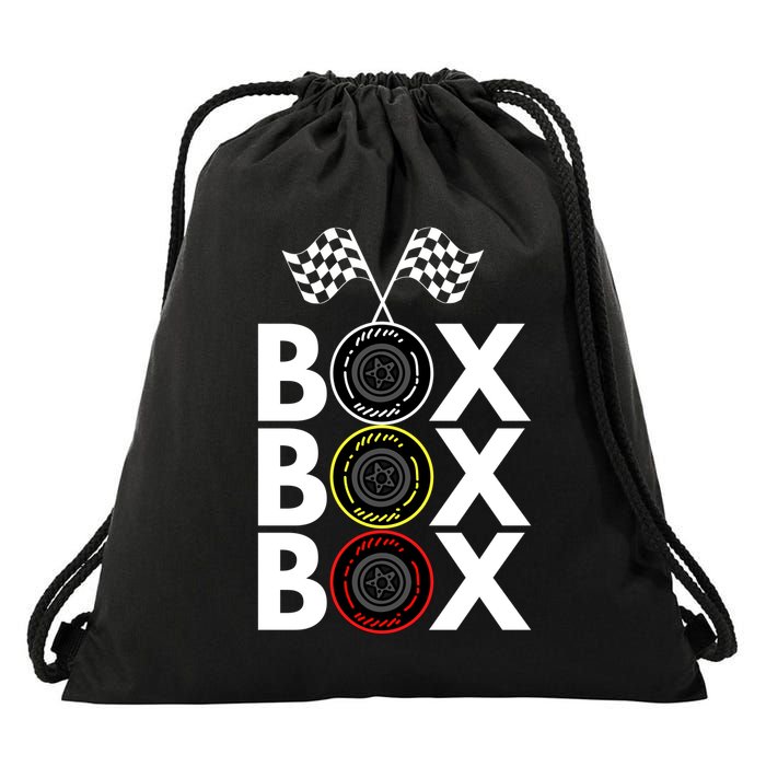 Formula Racing Car Box Box Box Radio Call To PitBox Car Race Formula Racing Drawstring Bag