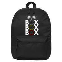 Formula Racing Car Box Box Box Radio Call To PitBox Car Race Formula Racing 16 in Basic Backpack