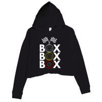 Formula Racing Car Box Box Box Radio Call To PitBox Car Race Formula Racing Crop Fleece Hoodie