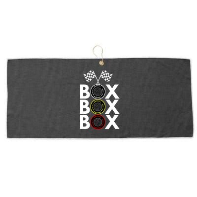 Formula Racing Car Box Box Box Radio Call To PitBox Car Race Formula Racing Large Microfiber Waffle Golf Towel