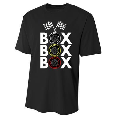 Formula Racing Car Box Box Box Radio Call To PitBox Car Race Formula Racing Performance Sprint T-Shirt