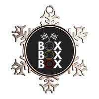 Formula Racing Car Box Box Box Radio Call To PitBox Car Race Formula Racing Metallic Star Ornament