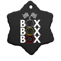 Formula Racing Car Box Box Box Radio Call To PitBox Car Race Formula Racing Ceramic Star Ornament