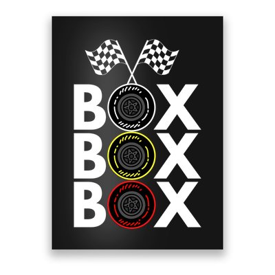 Formula Racing Car Box Box Box Radio Call To PitBox Car Race Formula Racing Poster