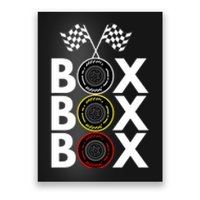 Formula Racing Car Box Box Box Radio Call To PitBox Car Race Formula Racing Poster