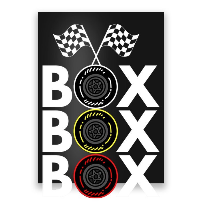 Formula Racing Car Box Box Box Radio Call To PitBox Car Race Formula Racing Poster