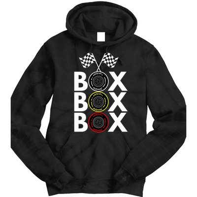 Formula Racing Car Box Box Box Radio Call To PitBox Car Race Formula Racing Tie Dye Hoodie