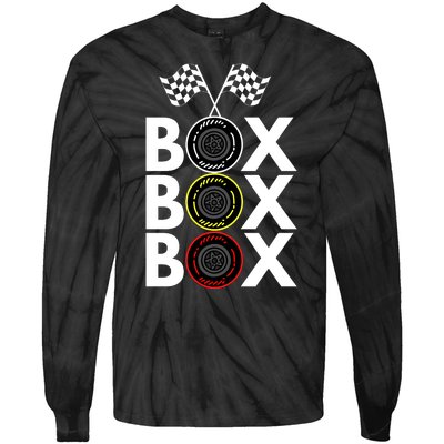 Formula Racing Car Box Box Box Radio Call To PitBox Car Race Formula Racing Tie-Dye Long Sleeve Shirt