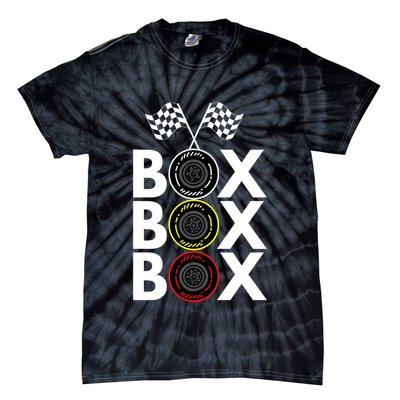 Formula Racing Car Box Box Box Radio Call To PitBox Car Race Formula Racing Tie-Dye T-Shirt