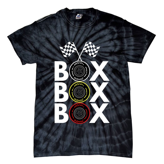 Formula Racing Car Box Box Box Radio Call To PitBox Car Race Formula Racing Tie-Dye T-Shirt