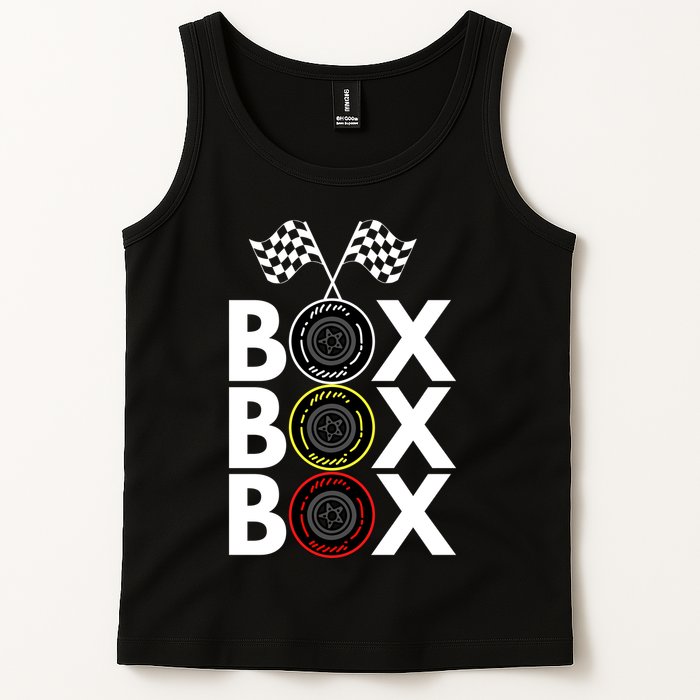 Formula Racing Car Box Box Box Radio Call To PitBox Car Race Formula Racing Tank Top