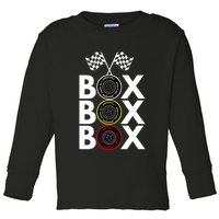 Formula Racing Car Box Box Box Radio Call To PitBox Car Race Formula Racing Toddler Long Sleeve Shirt