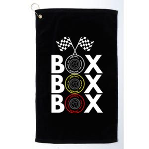 Formula Racing Car Box Box Box Radio Call To PitBox Car Race Formula Racing Platinum Collection Golf Towel