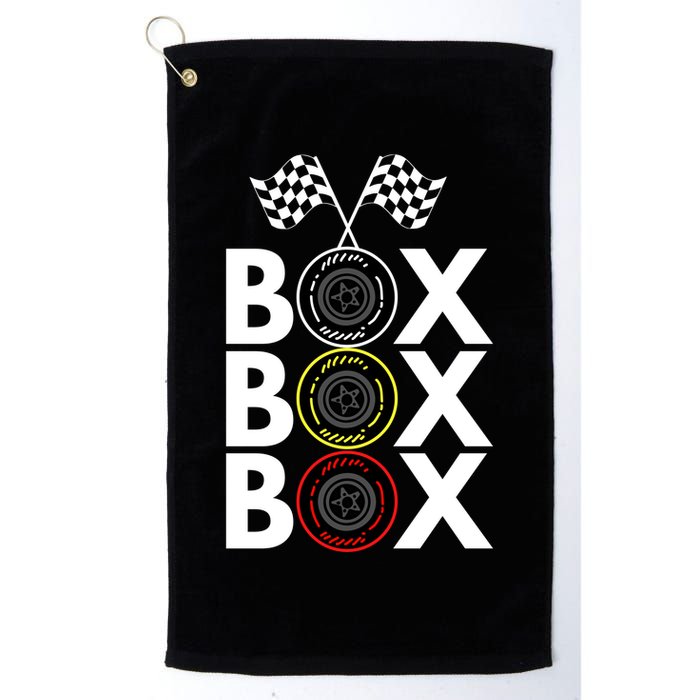 Formula Racing Car Box Box Box Radio Call To PitBox Car Race Formula Racing Golf Towel