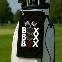 Formula Racing Car Box Box Box Radio Call To PitBox Car Race Formula Racing Golf Towel