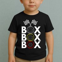 Formula Racing Car Box Box Box Radio Call To PitBox Car Race Formula Racing Toddler T-Shirt