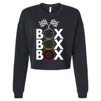 Formula Racing Car Box Box Box Radio Call To PitBox Car Race Formula Racing Cropped Pullover Crew