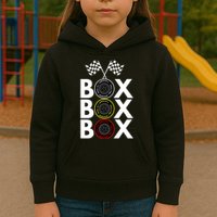Formula Racing Car Box Box Box Radio Call To PitBox Car Race Formula Racing Kids Hoodie
